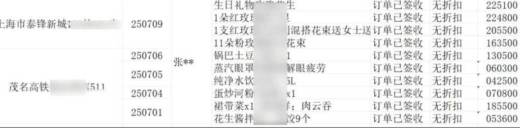 美团外卖订单时间地点订餐详情查询